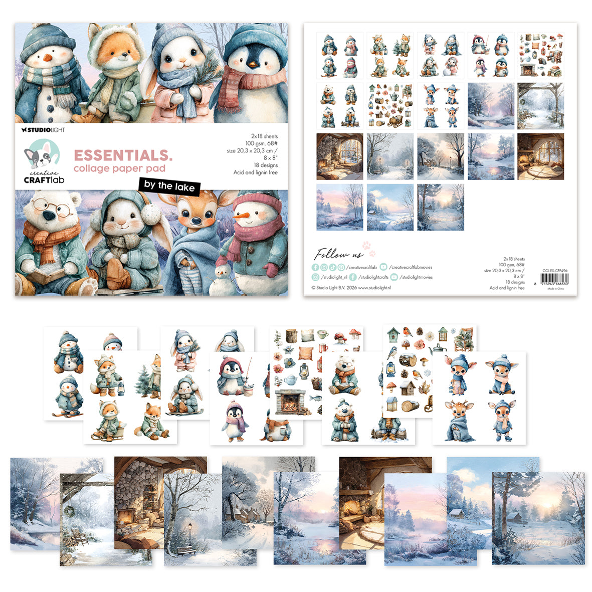 Studio Light CCL Collage Paper Pad By The Lake Essentials
