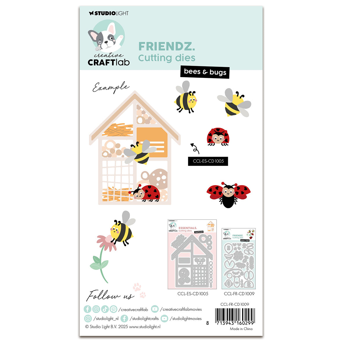 Creative Craftlab Friendz Cutting Die - Bees & Bugs
