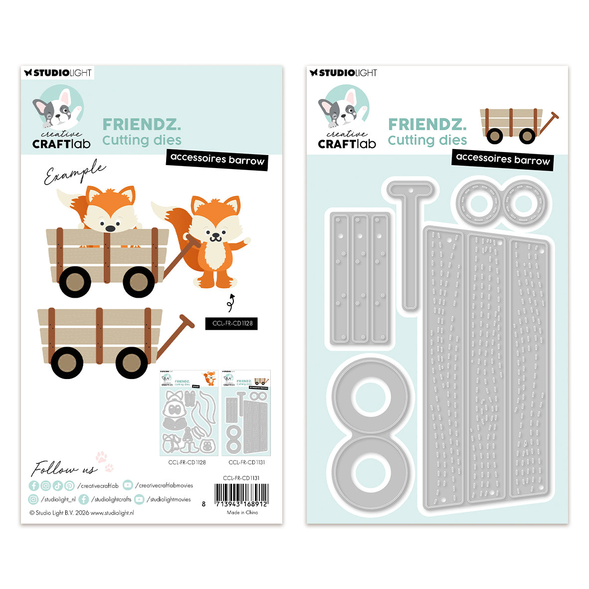 Studio Light CCL Cutting dies Accessoires barrow Friendz