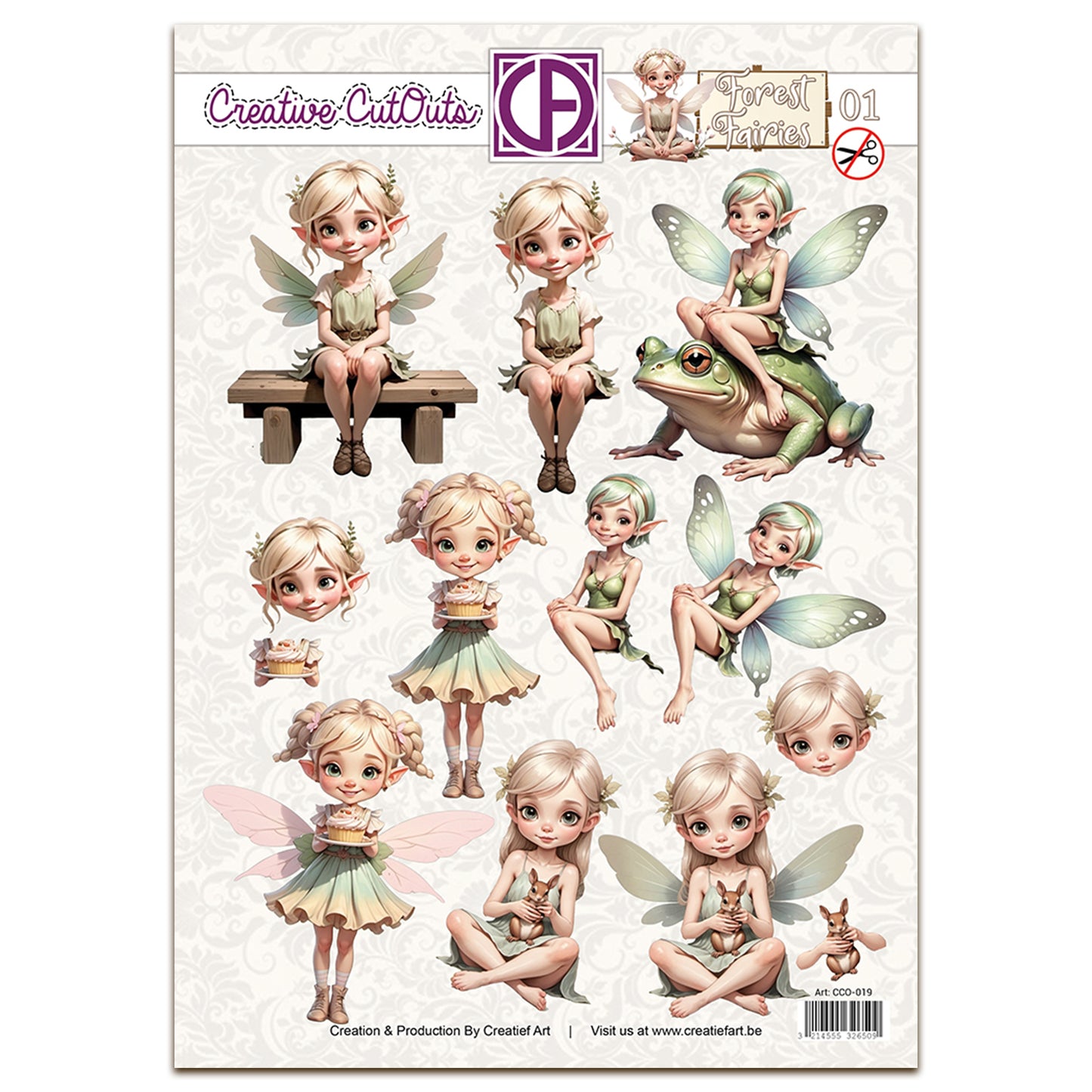 Creatief Art Forest Fairies 01 Creative CutOuts