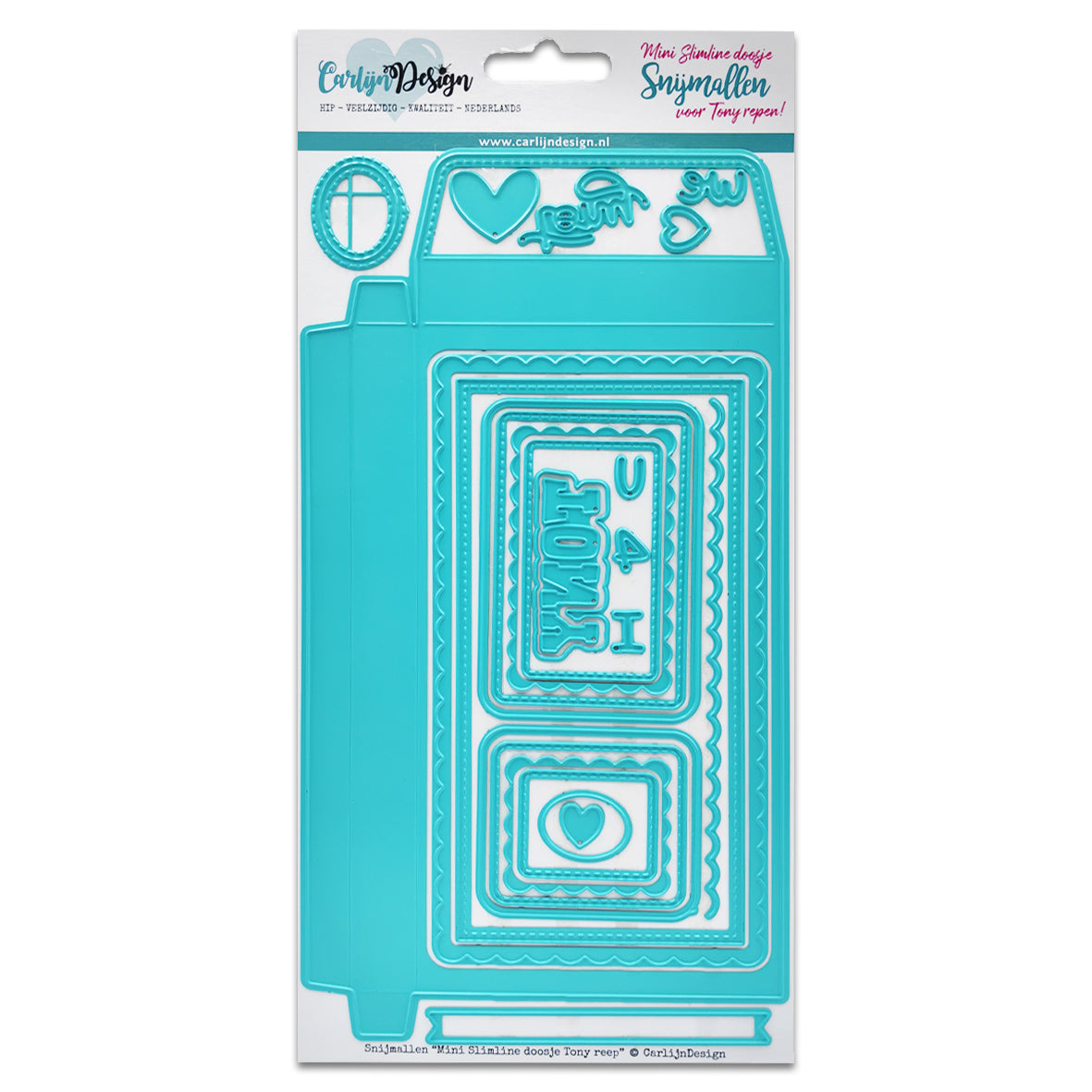 CarlijnDesign Dies Mini Slimline Box Tony Chocolate