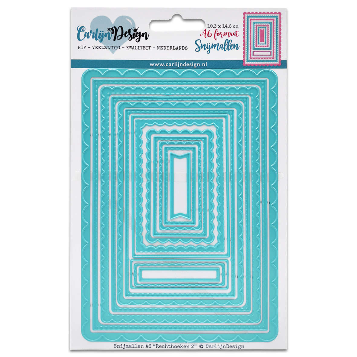 CarlijnDesign Dies A6 Rectangles 2