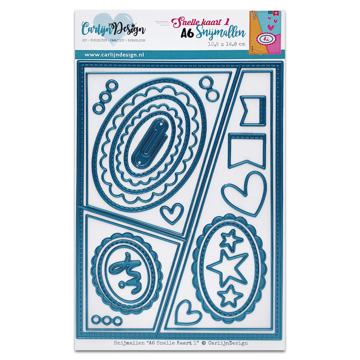 CarlijnDesign Dies A6 Quick Card 1