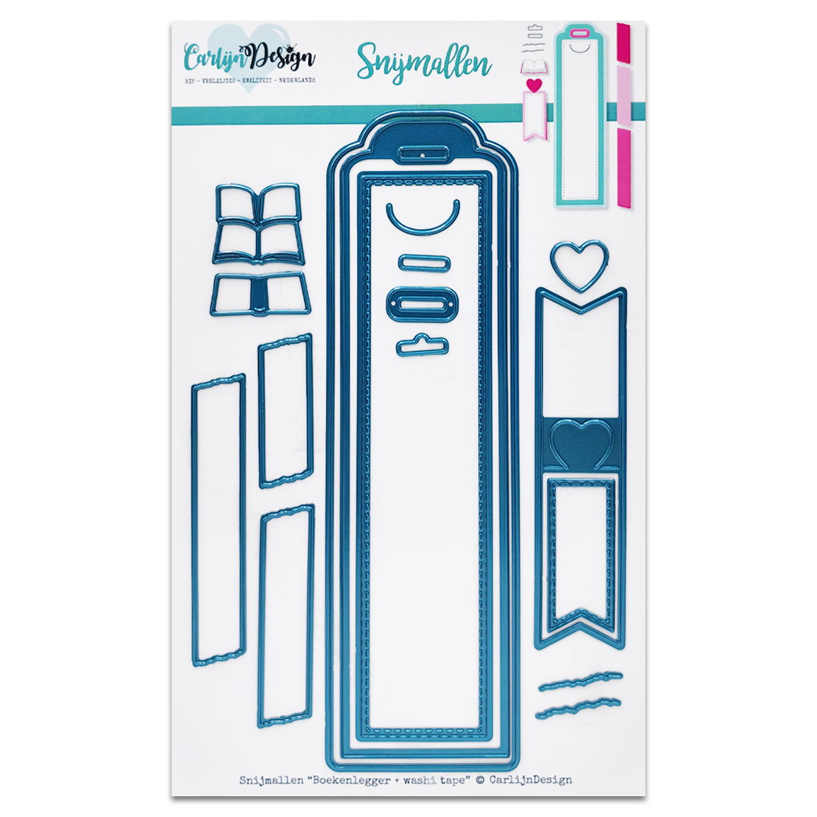 CarlijnDesign Dies Bookmark & Washi Tape