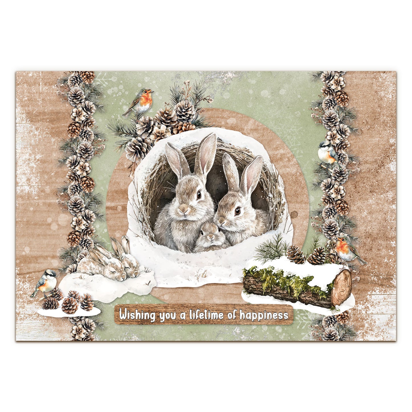 Studio Light Essentials Winter Woodland Card Making & Die Cut Paper Pad Bundle