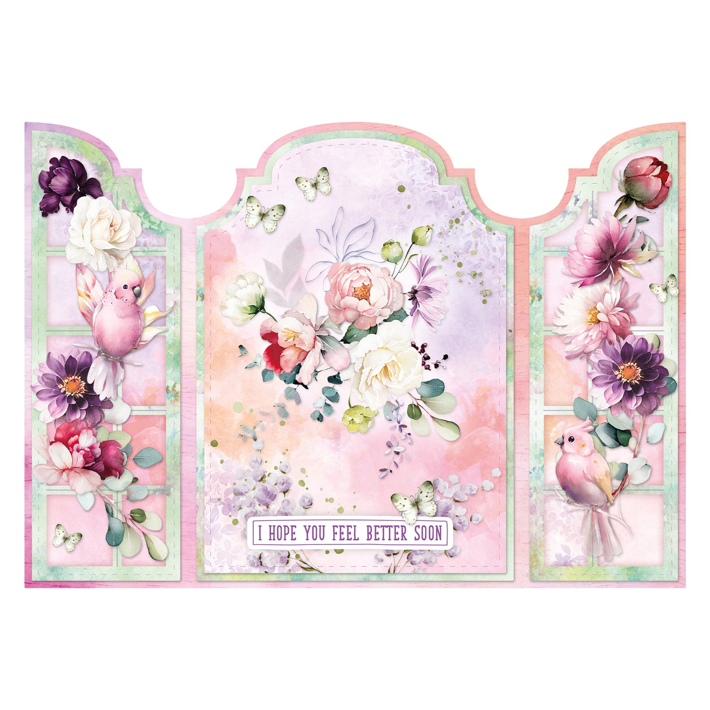 Studio Light Card making pad Flowers Essentials 210x294x4mm 14 Sheets