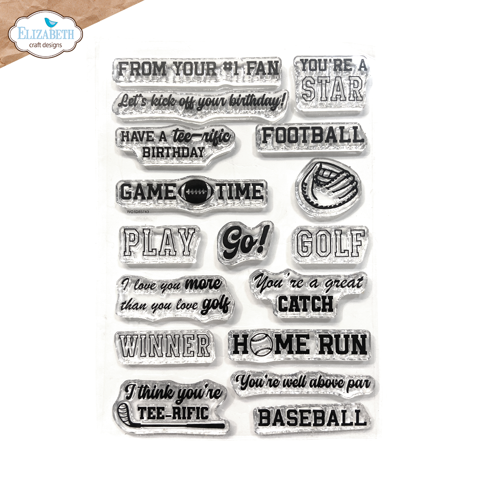 Elizabeth Craft Designs Good Times Stamps Sport Sentiments