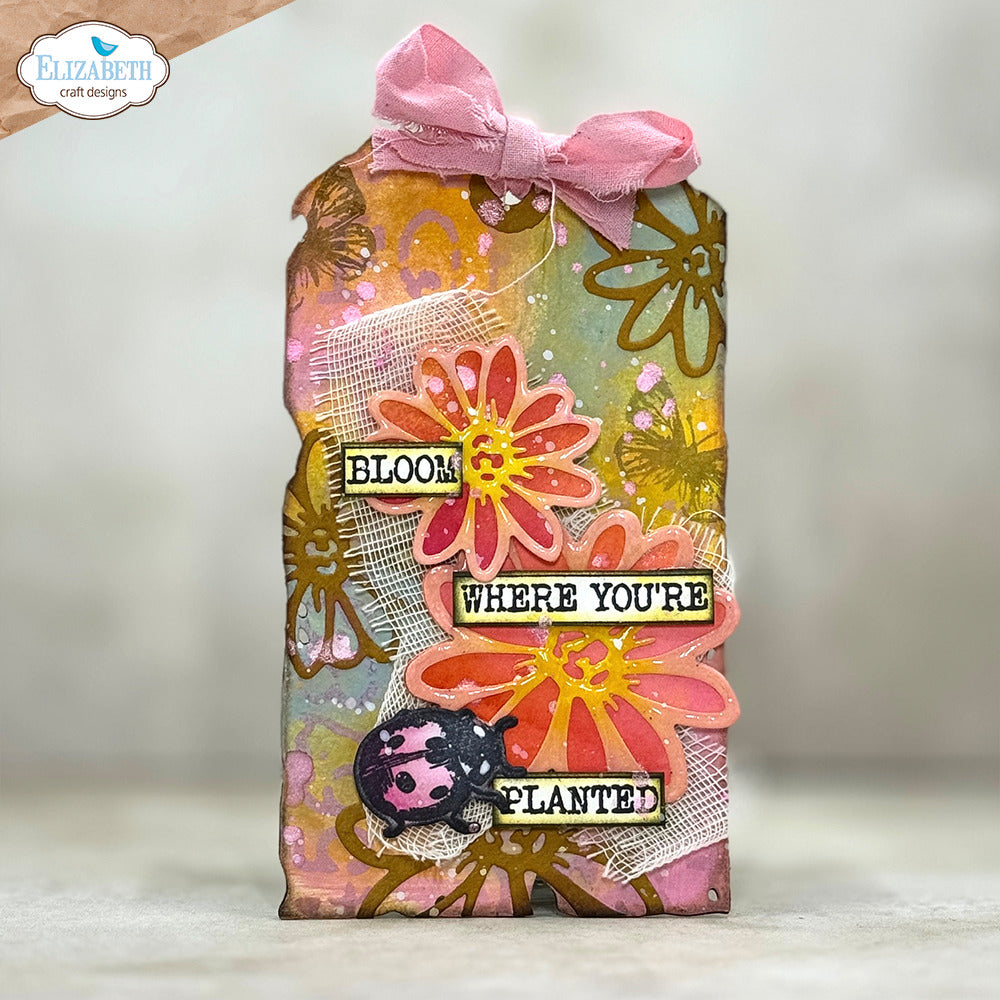 Elizabeth Craft Designs In the Garden Stamps Journal Phrases 5
