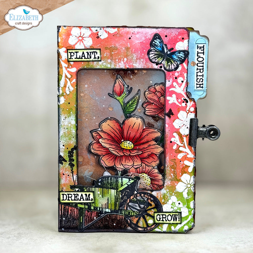 Elizabeth Craft Designs In the Garden Stamps Journal Phrases 5