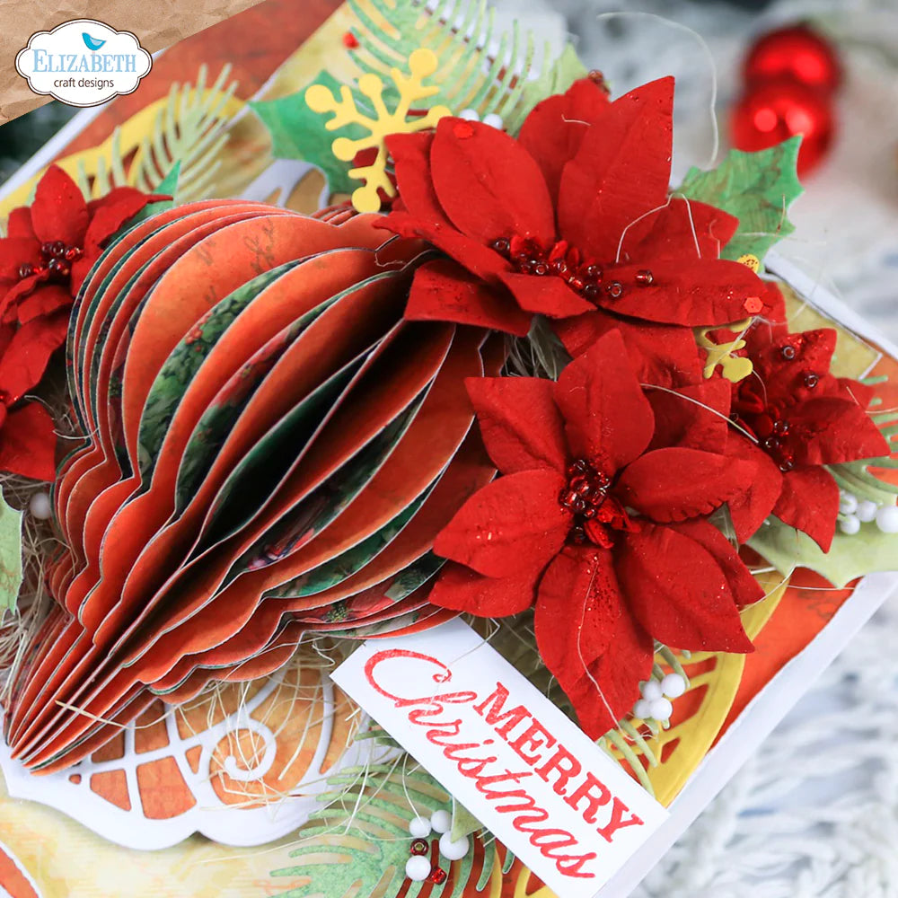 Elizabeth Craft Designs Festive Holly - Stamps Festive Holly Sentiments