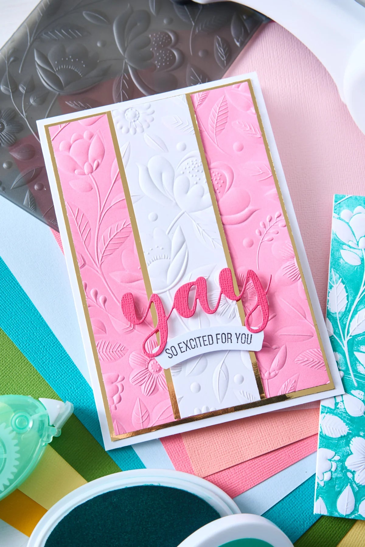 Sizzix 3D Textured Impressions Embossing Folder Happy Garden #1 by Catherine Pooler