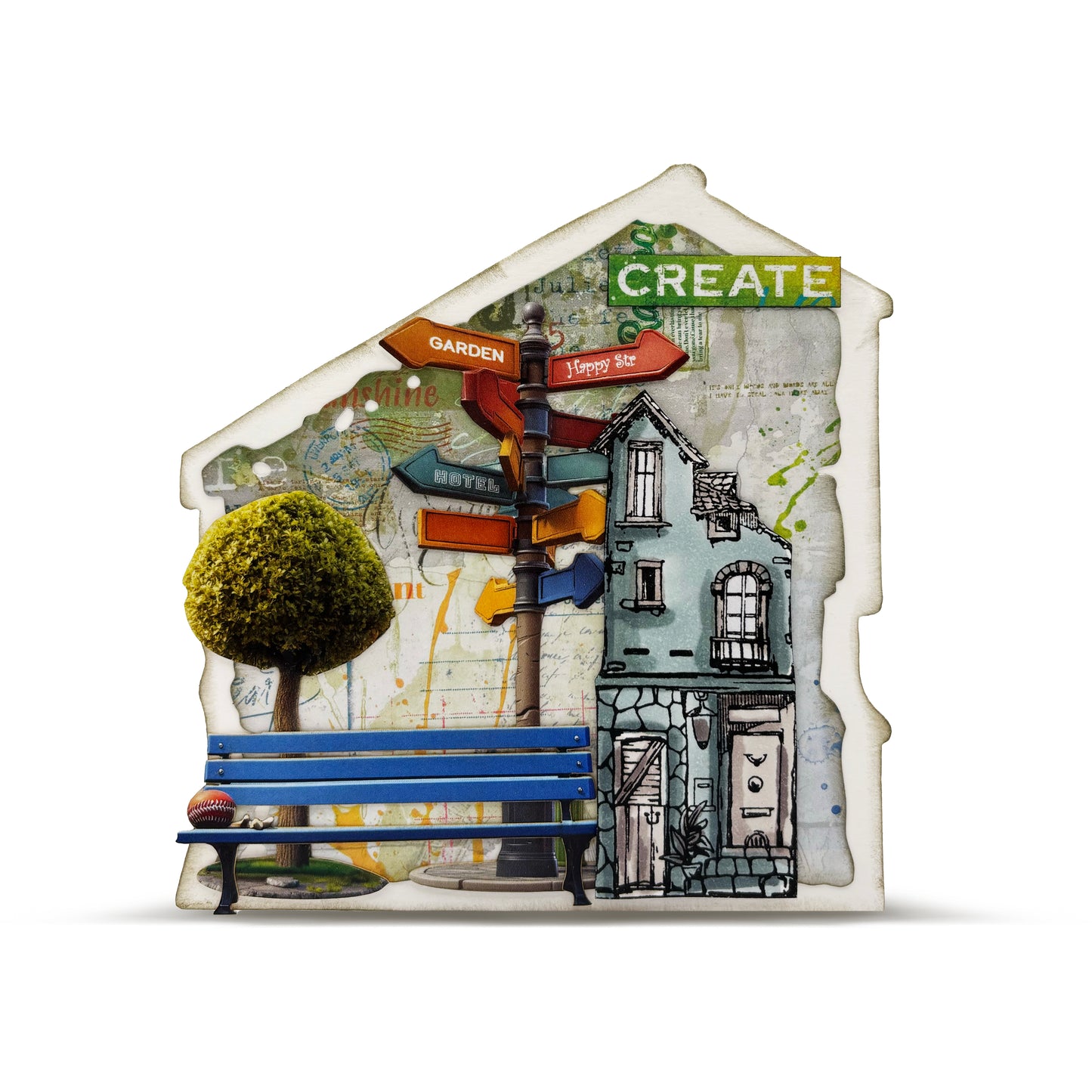 #86 - Ephemera Die-Cuts - Playful Streets