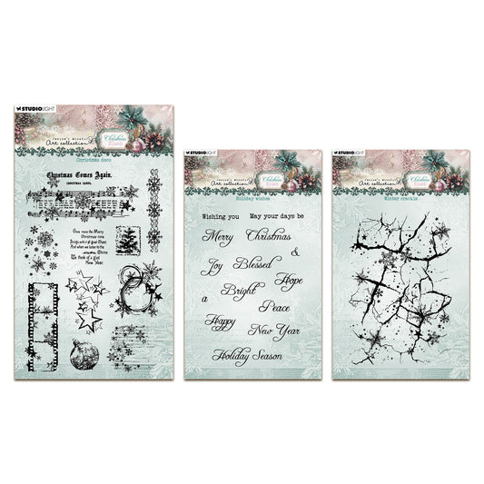 Studio Light Jenine's Mindful Art Christmas Blush Stamp Bundle