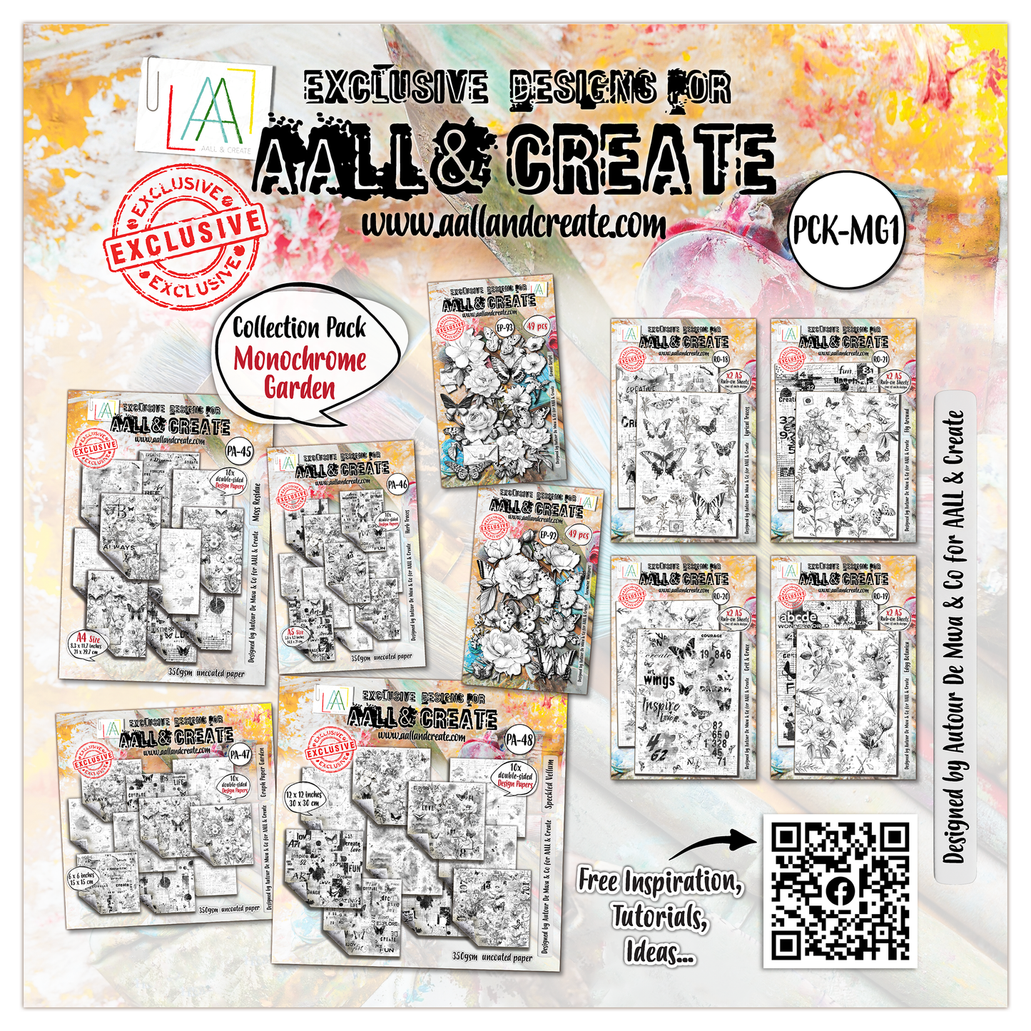 #PCK-MG1 - Collection Pack - Monochrome Garden