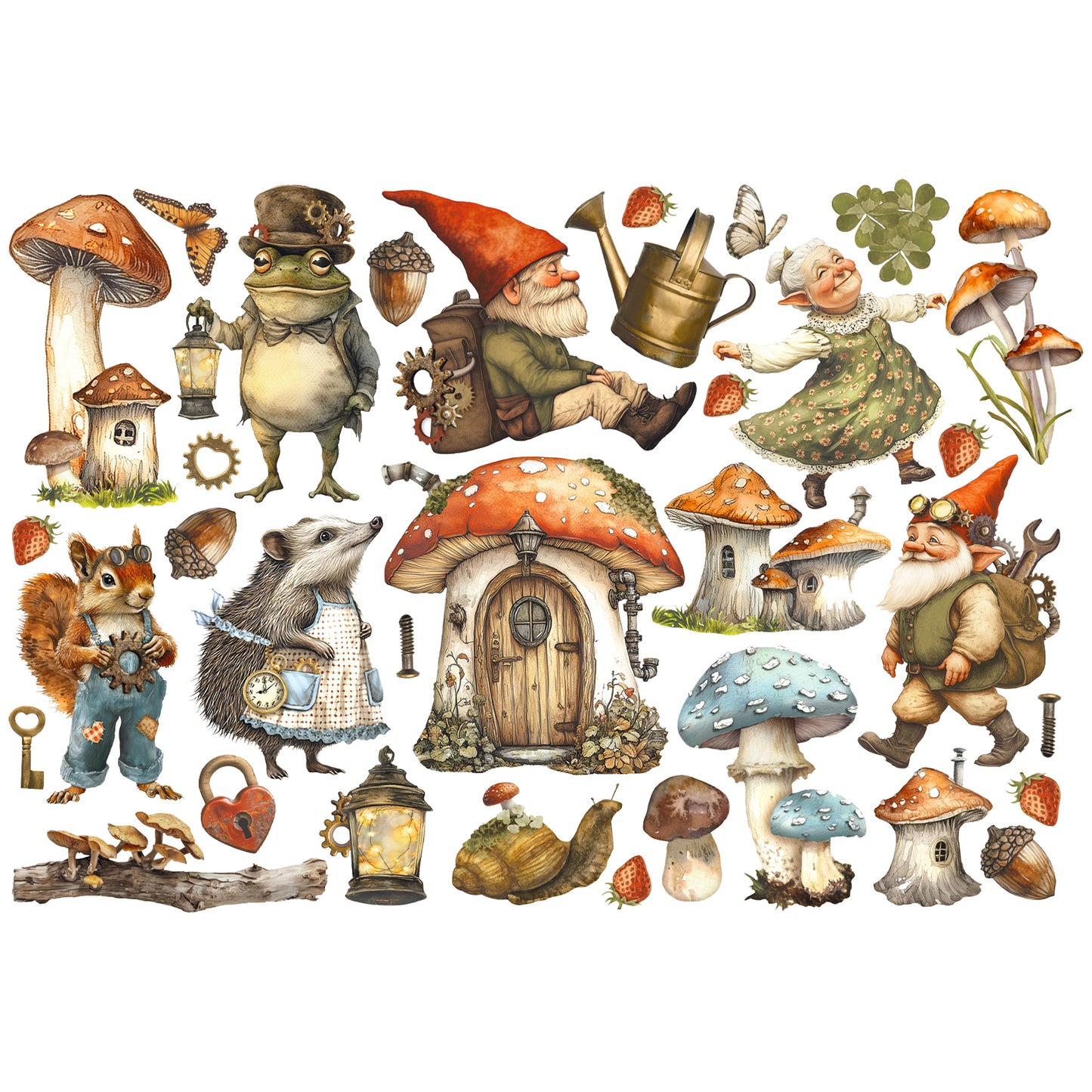 Stamperia Hidden Grove Ephemera (34pcs)