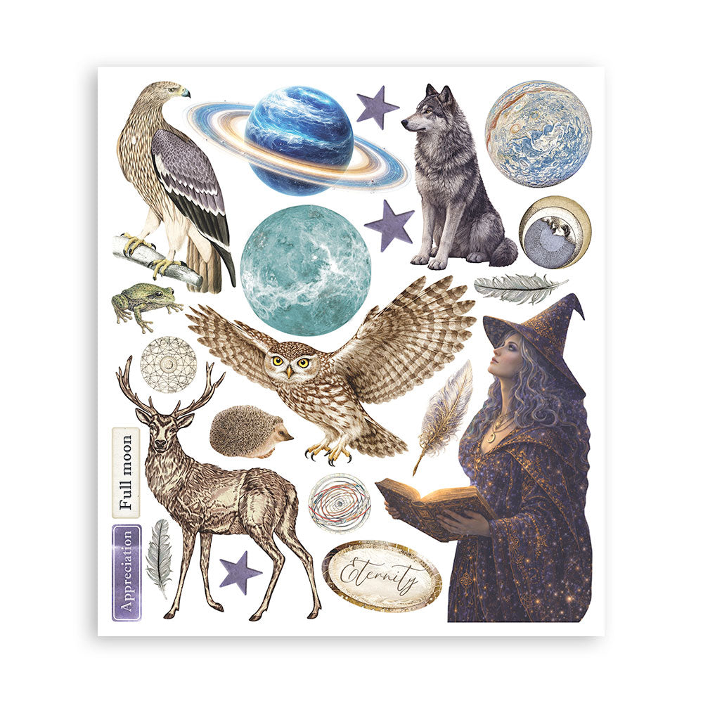 Stamperia Cosmos Rub-On 20,5x23cm Assortment (6pcs) by Cristina Radovan