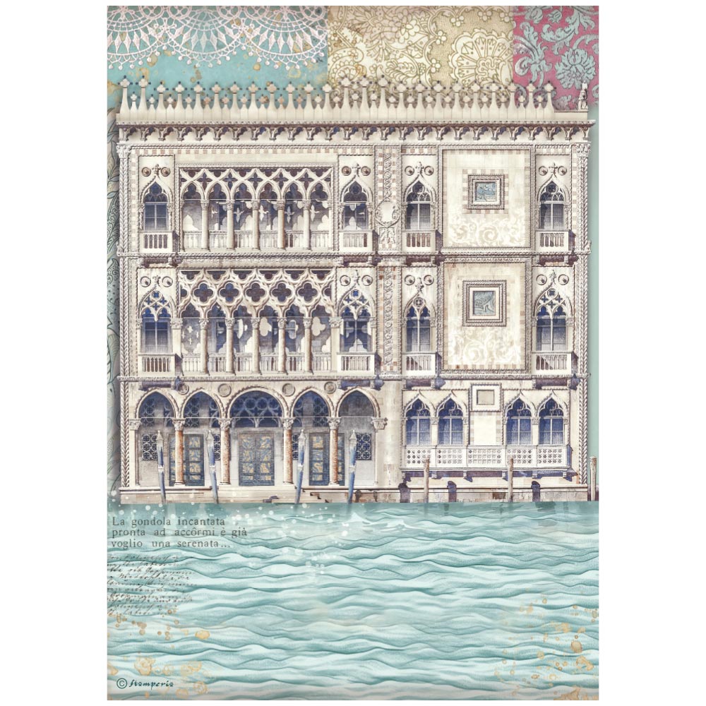Stamperia Venice City of Art A4 Rice Paper Selection (6pcs)