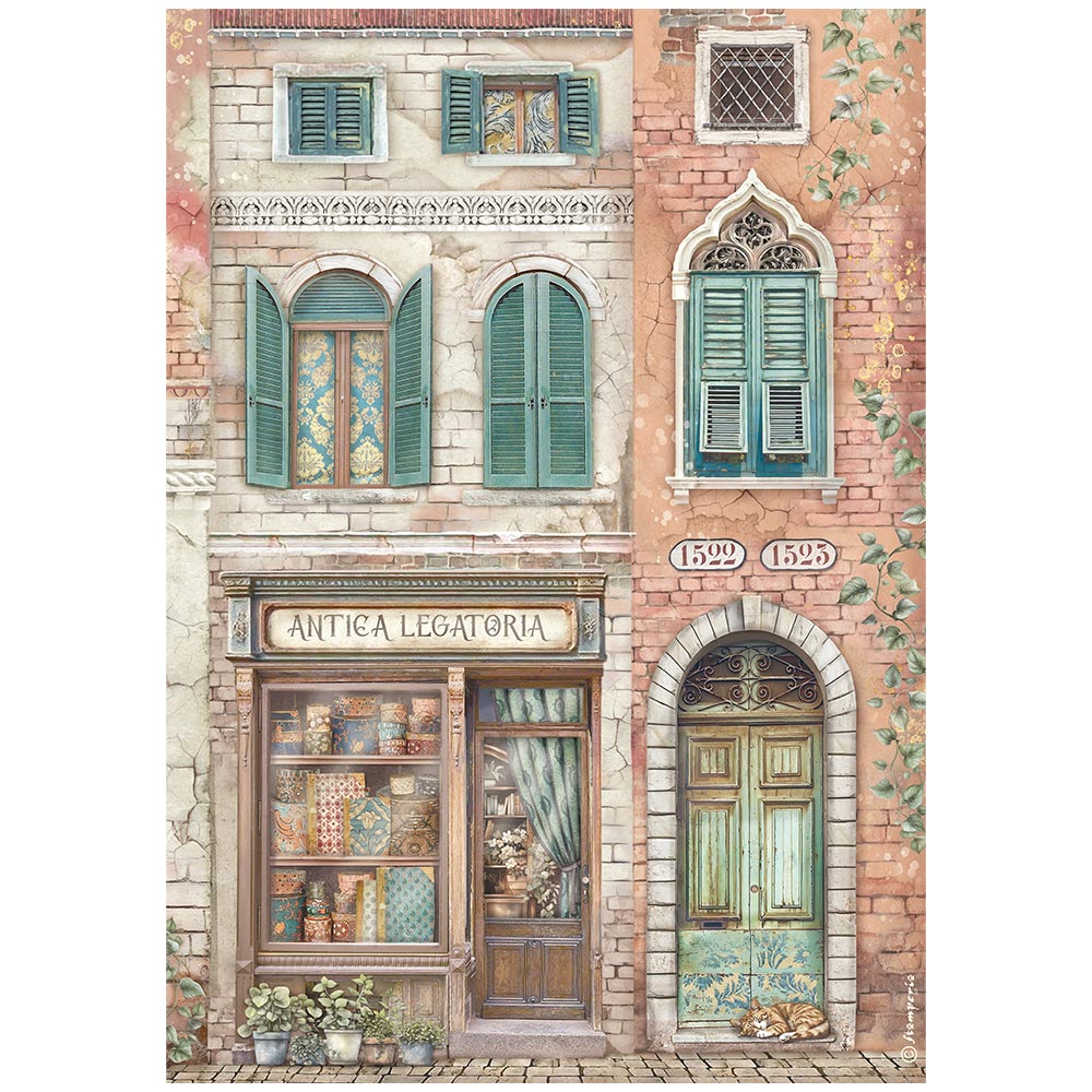 Stamperia Venice City of Art A4 Rice Paper Selection (6pcs)