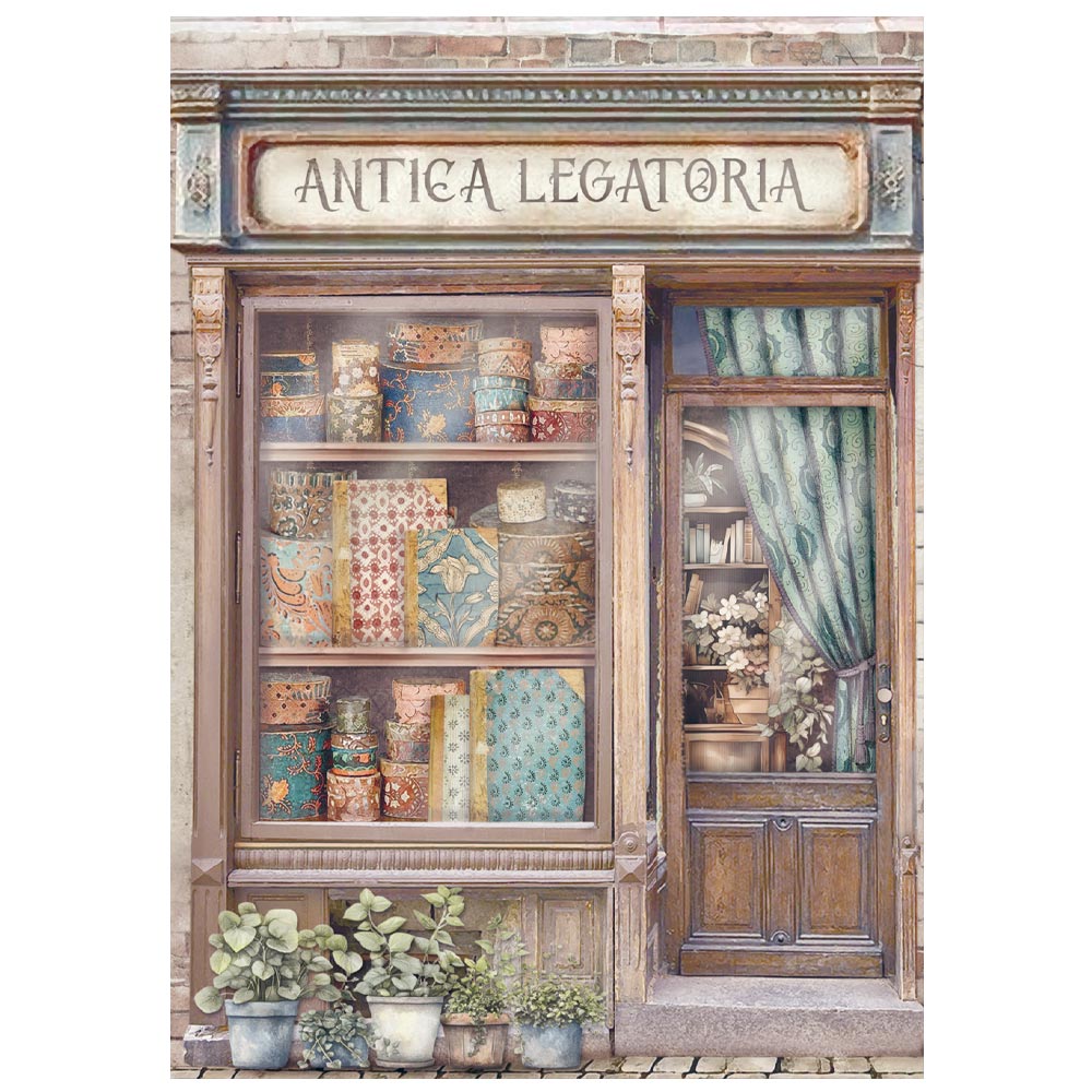 Stamperia Venice City of Art A6 Rice Paper Backgrounds (8pcs)