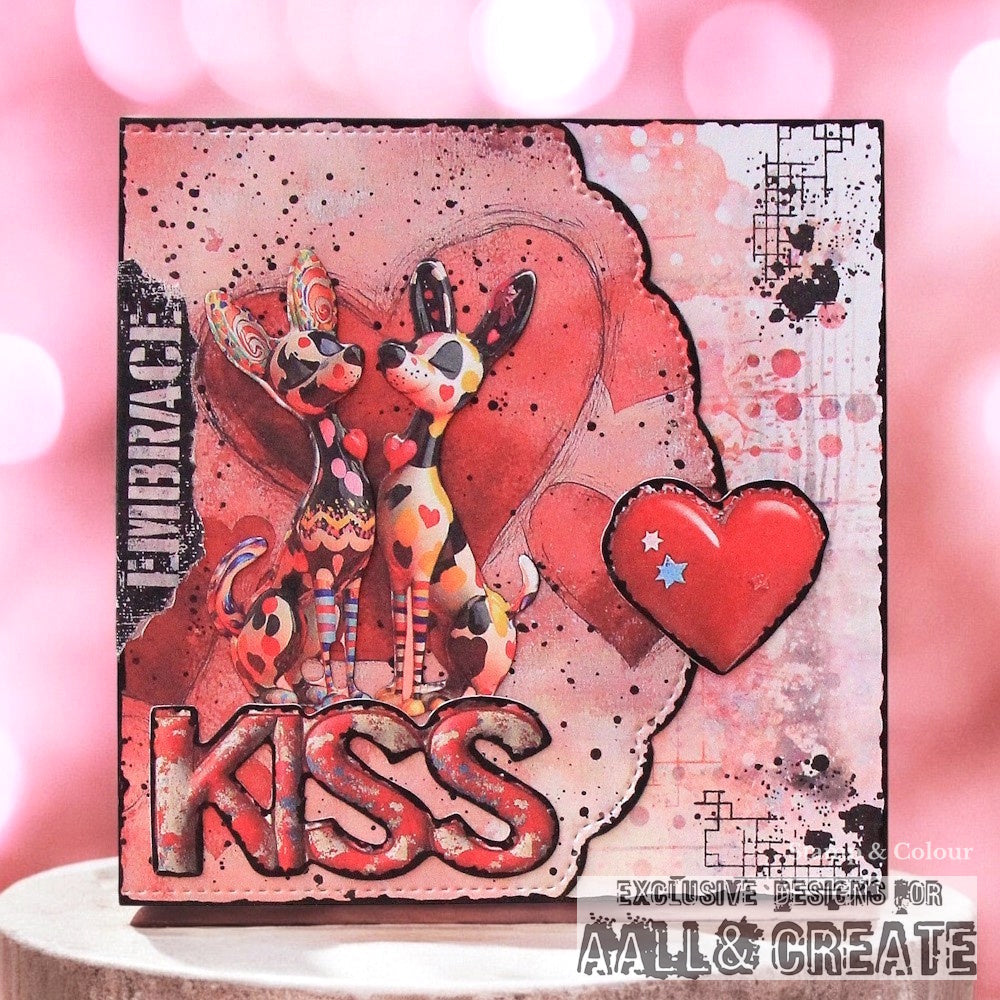 8x A7 Stamp sets - Flowers & Background designs