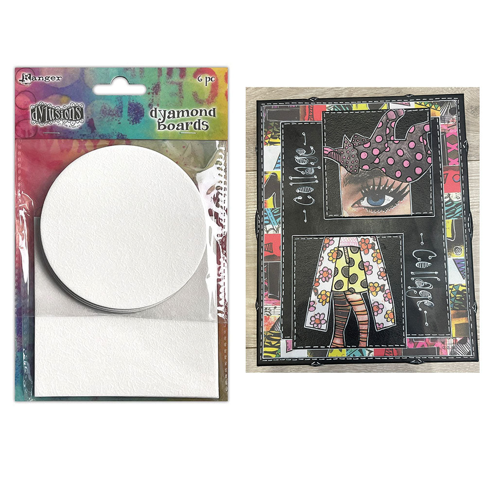 Ranger Dylusions Dyamond Boards Large - Circles & Squares
