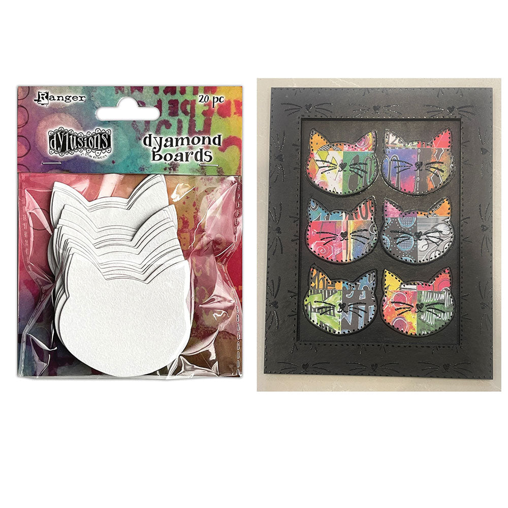 Ranger Dylusions Dyamond Boards Small - Cats, 20pc