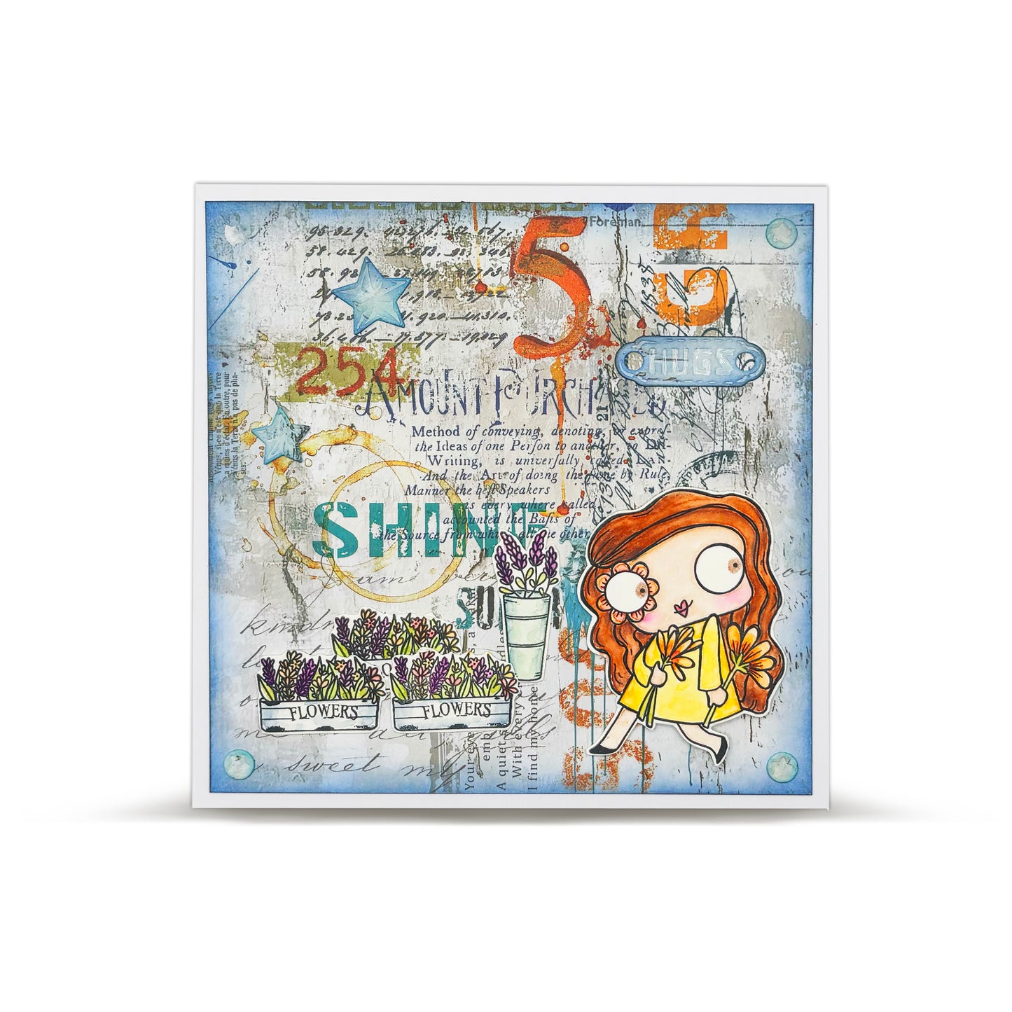 #1163 - A7 Stamp Set - La Fleur