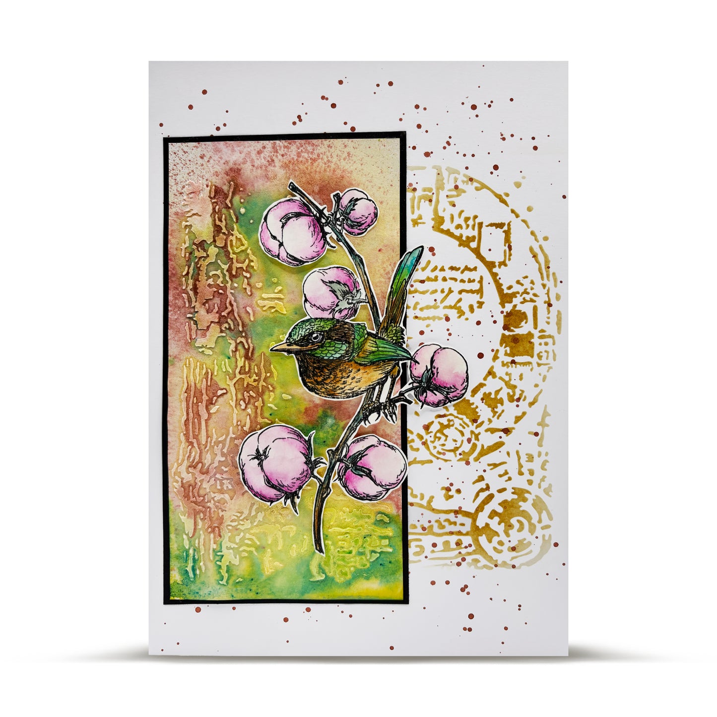 #245 - 6x6 (inch) Stencil - Nebula Nexus