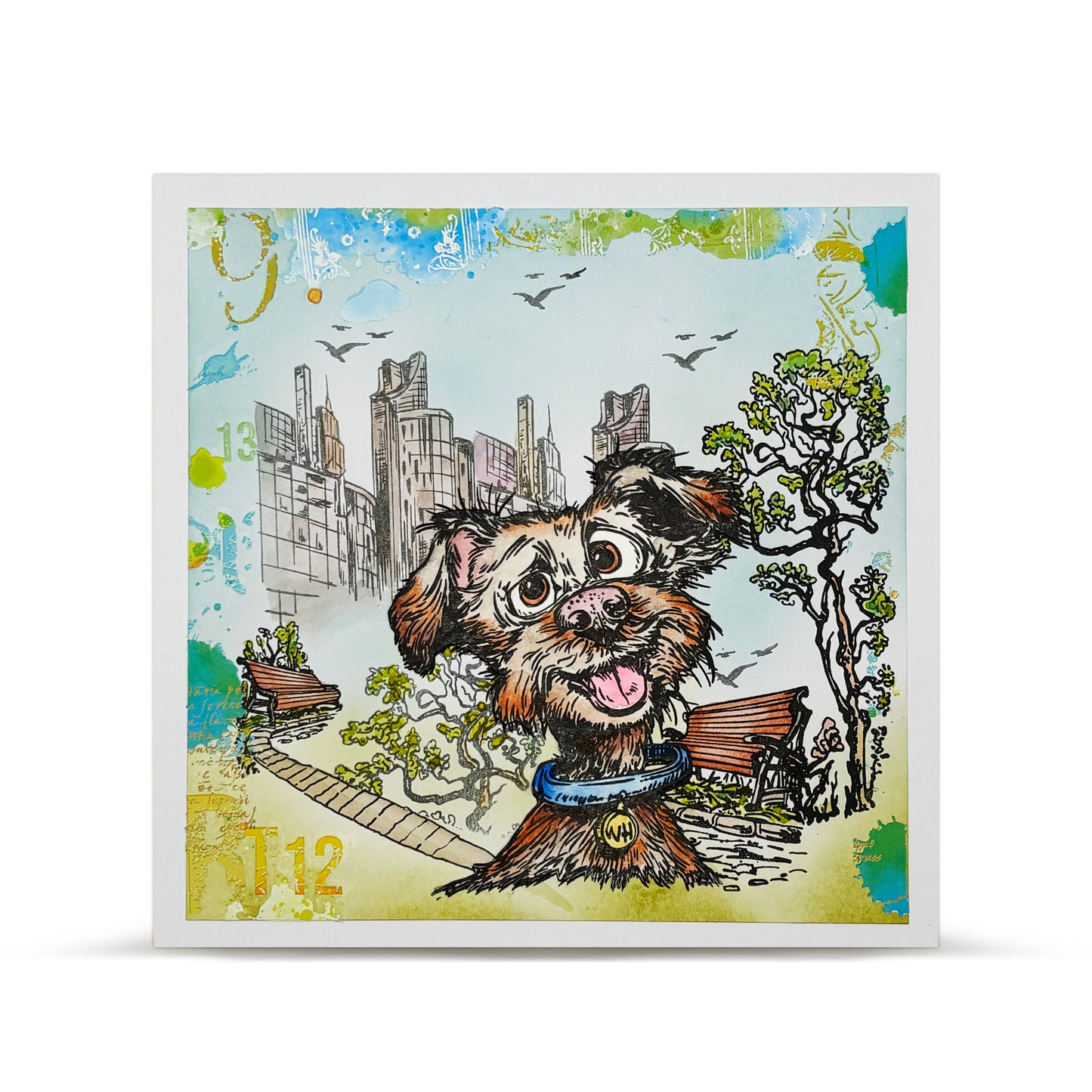 #1269 - A6 Stamp Set - Skyline Sniffs