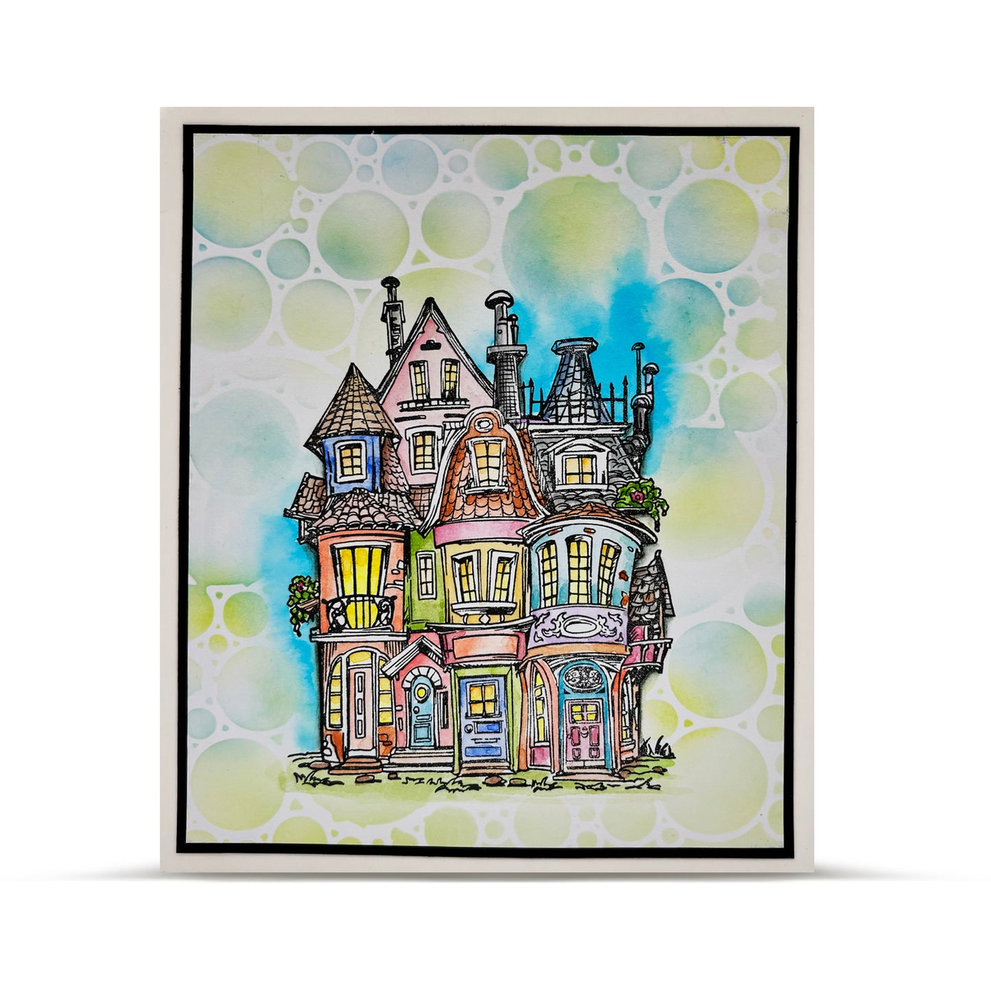 #242 - 4x6 (inch) Stencil - Bubblescape