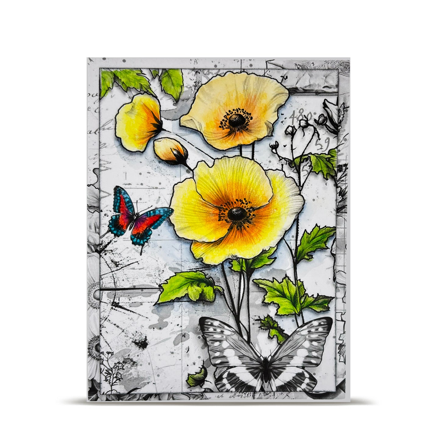 Inkblot Meadow Design Paper & Pollen Drift Ephemera Bundle