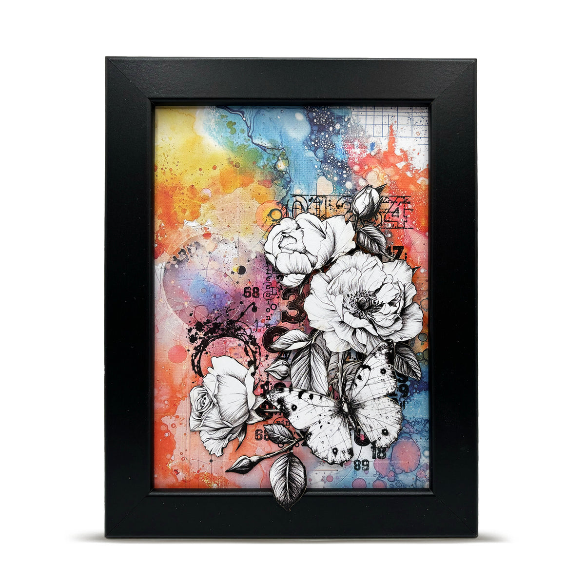 PA-41 - A5 Design Paper - Colour Me Floral