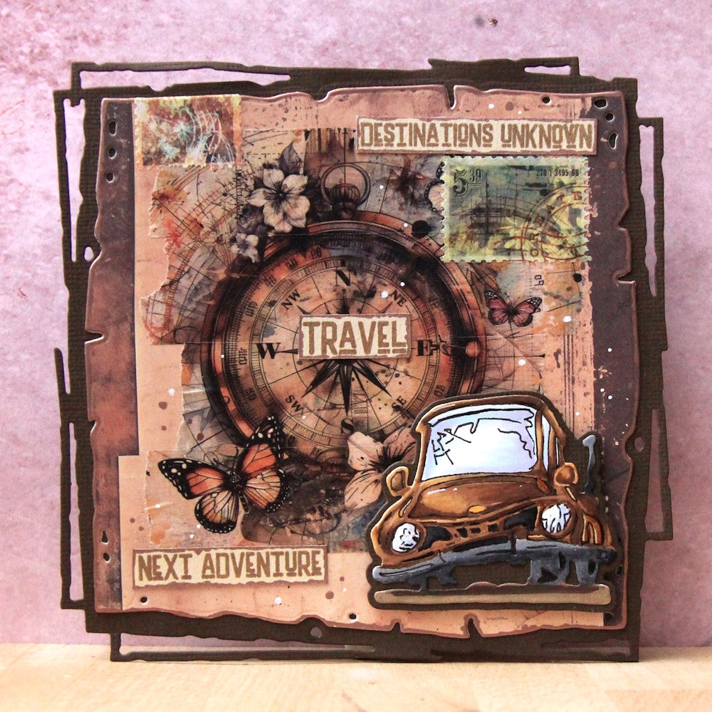 TP-881 - A6 Clear Stamp Set - Destinations Unknown