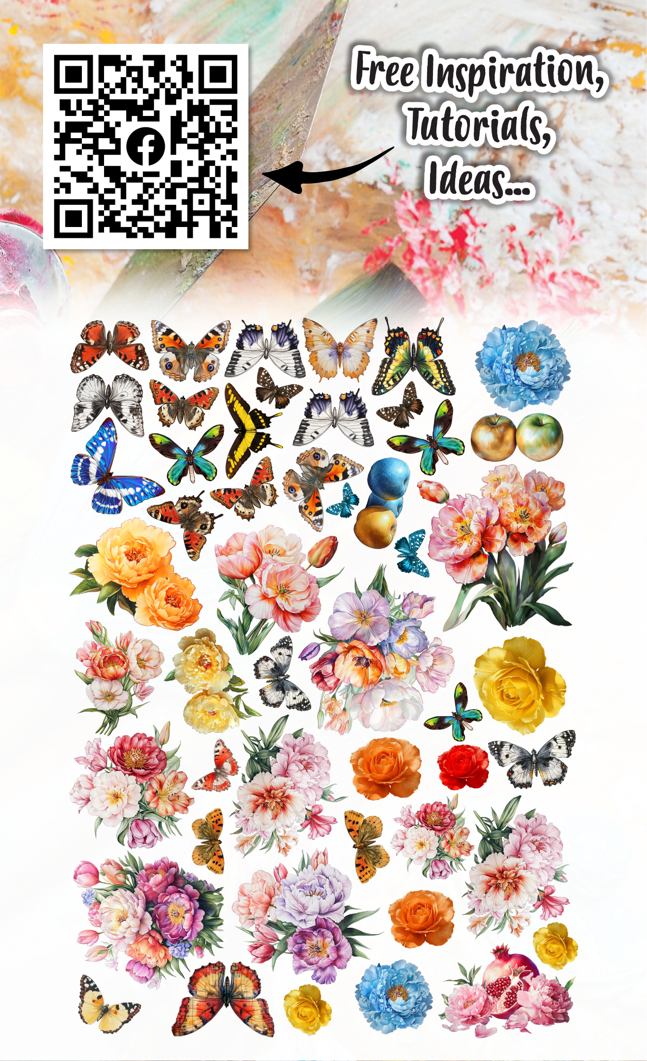 #EP-88 - Ephemera Die-Cuts - Sorbet Petals