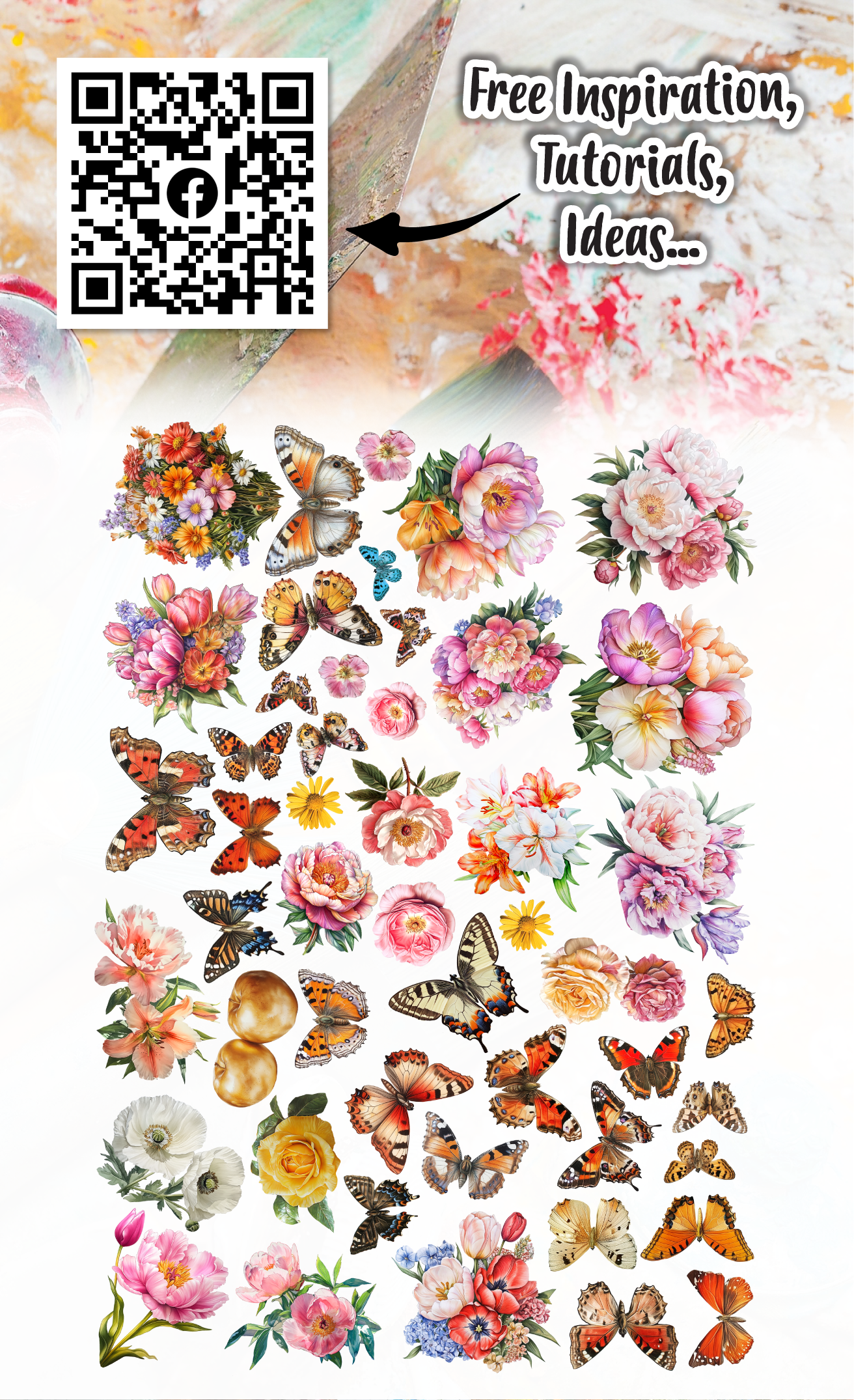 #EP-89 - Ephemera Die-Cuts - Sunblush Garden