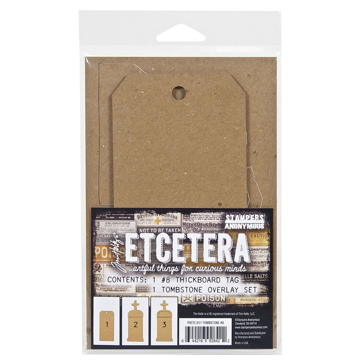 Stampers Anonymous Tim Holtz Etcetera #8 Tag