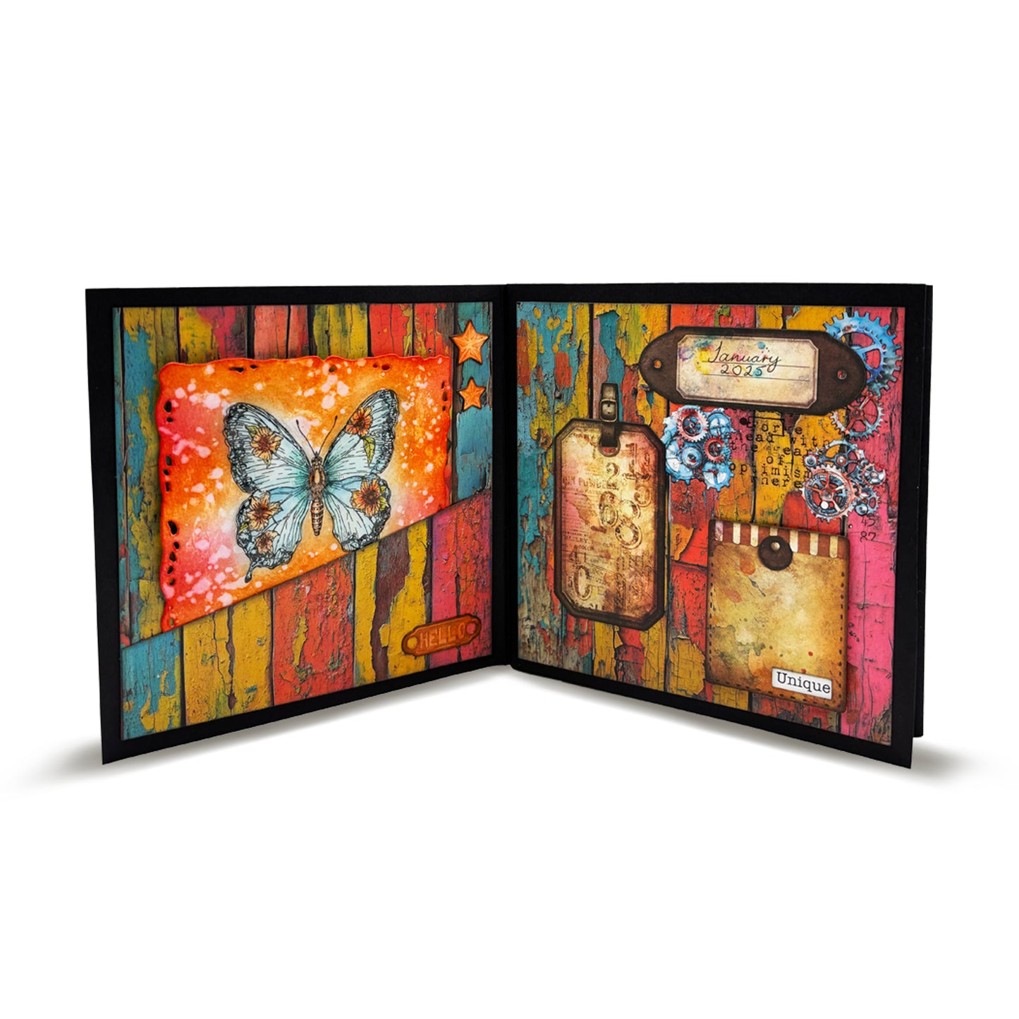 #23 - A5 Design Paper - Bright & Broken