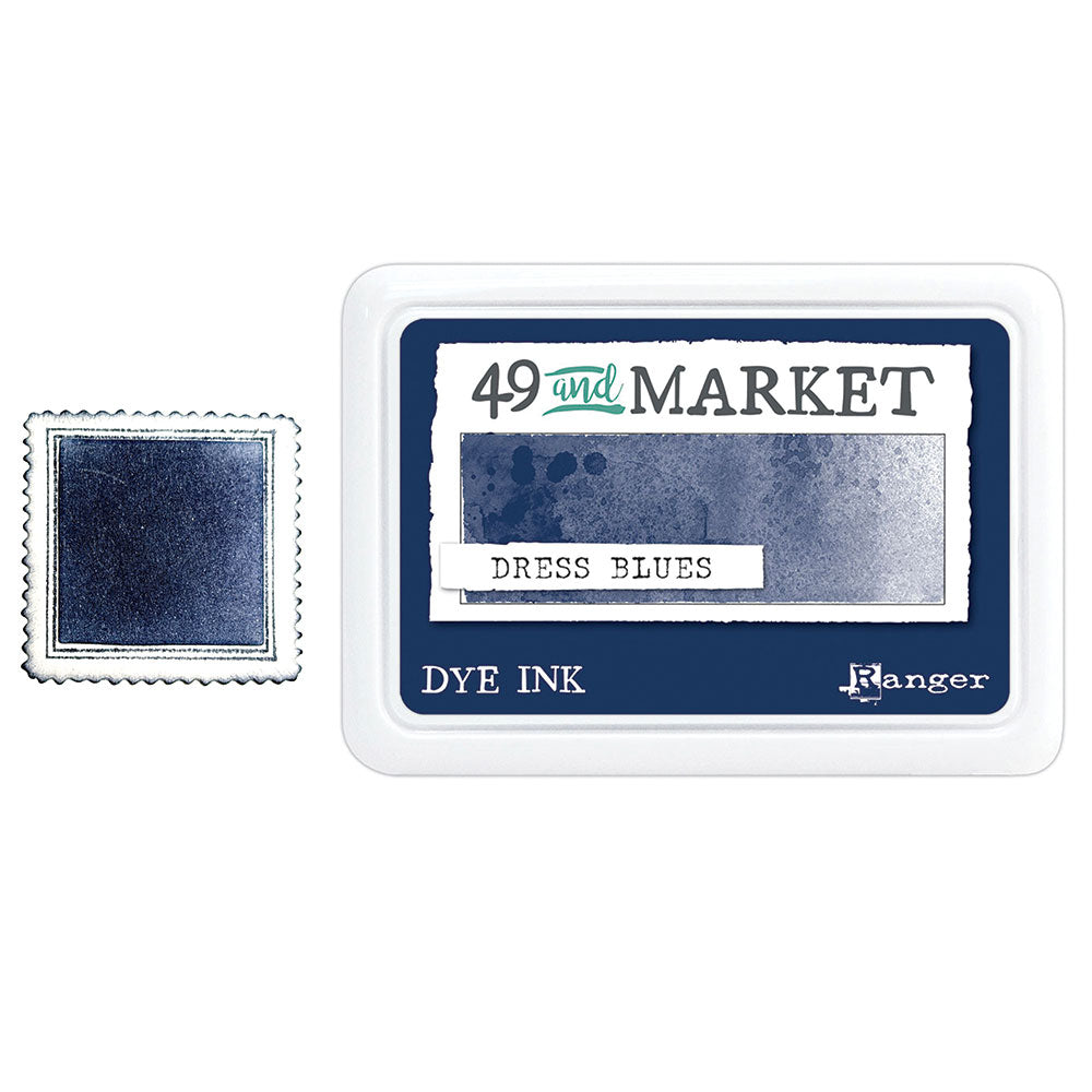 Ranger 49 And Market Dye Ink Pad - Dress Blues