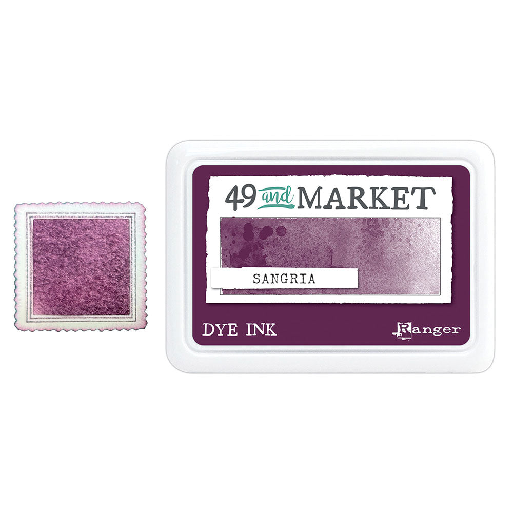 Ranger 49 And Market Dye Ink Pad - Sangria