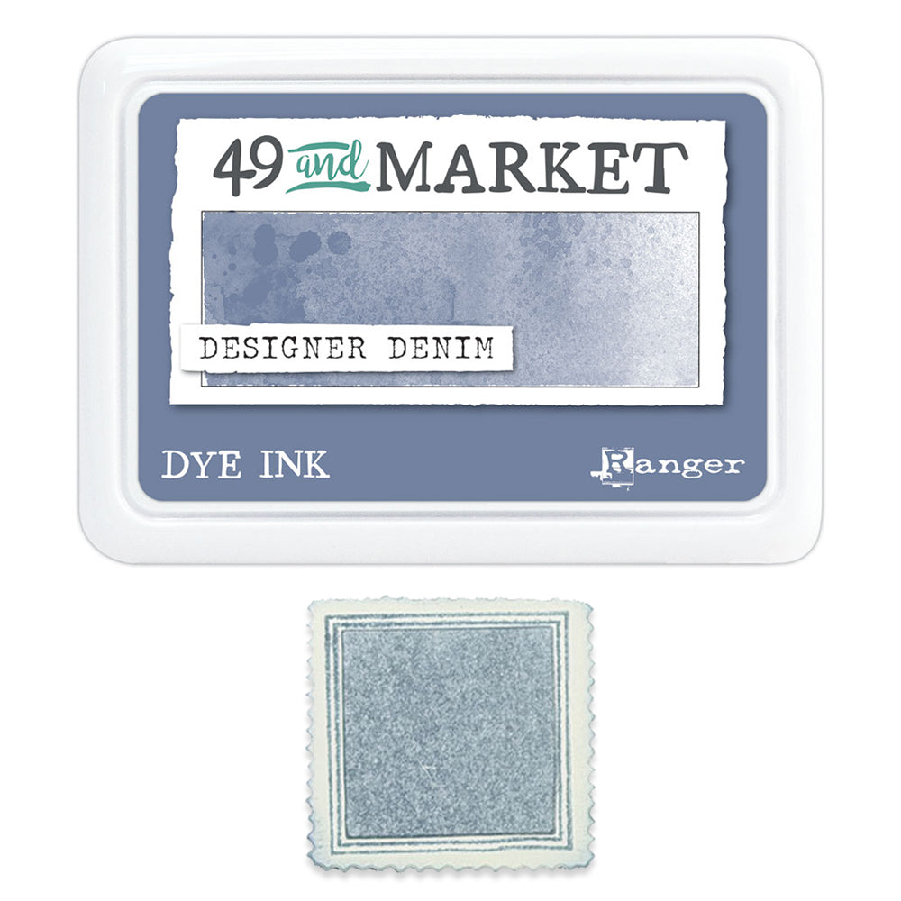 Ranger 49 And Market Dye Ink Pad - Designer Denim - Ship from 24th July