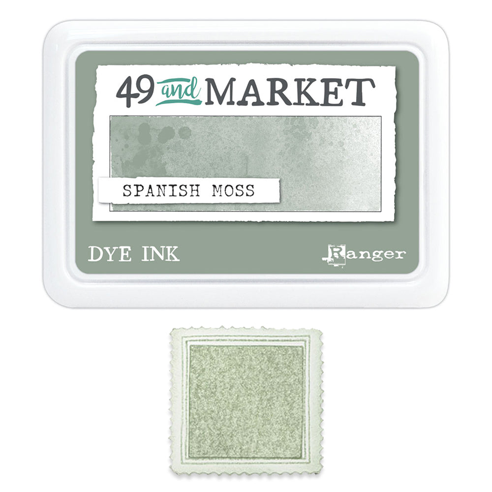 Ranger 49 And Market Dye Ink Pad - Spanish Moss - Ship from 24th July