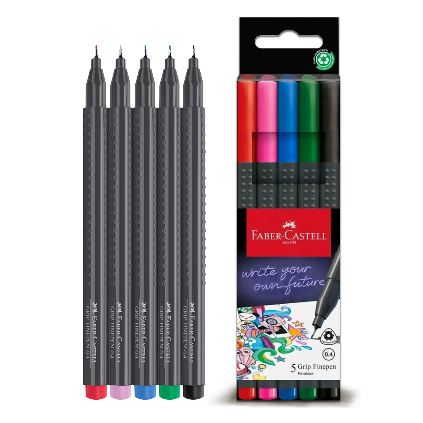 Faber Castell Fineliner 0,4mm Basic (5pcs)
