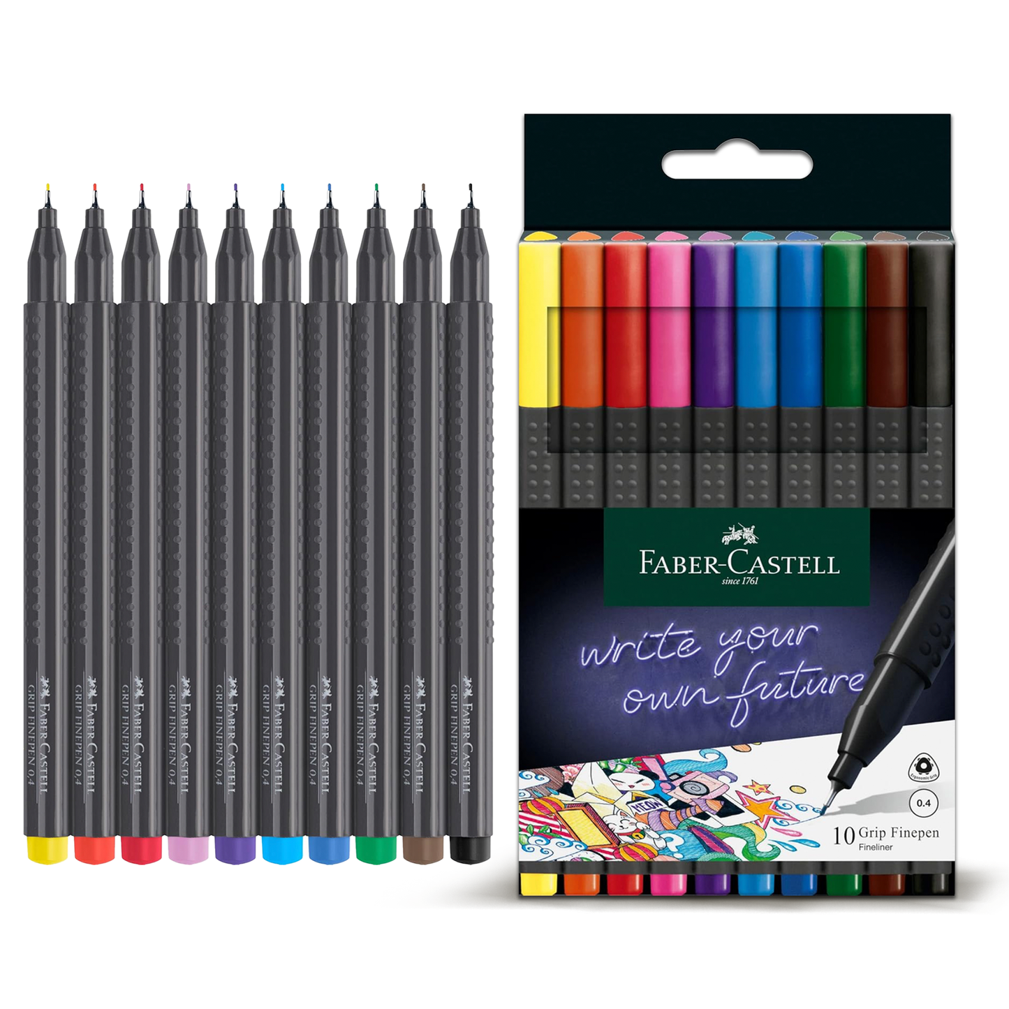 Faber Castell Fineliner 0,4mm (10pcs)