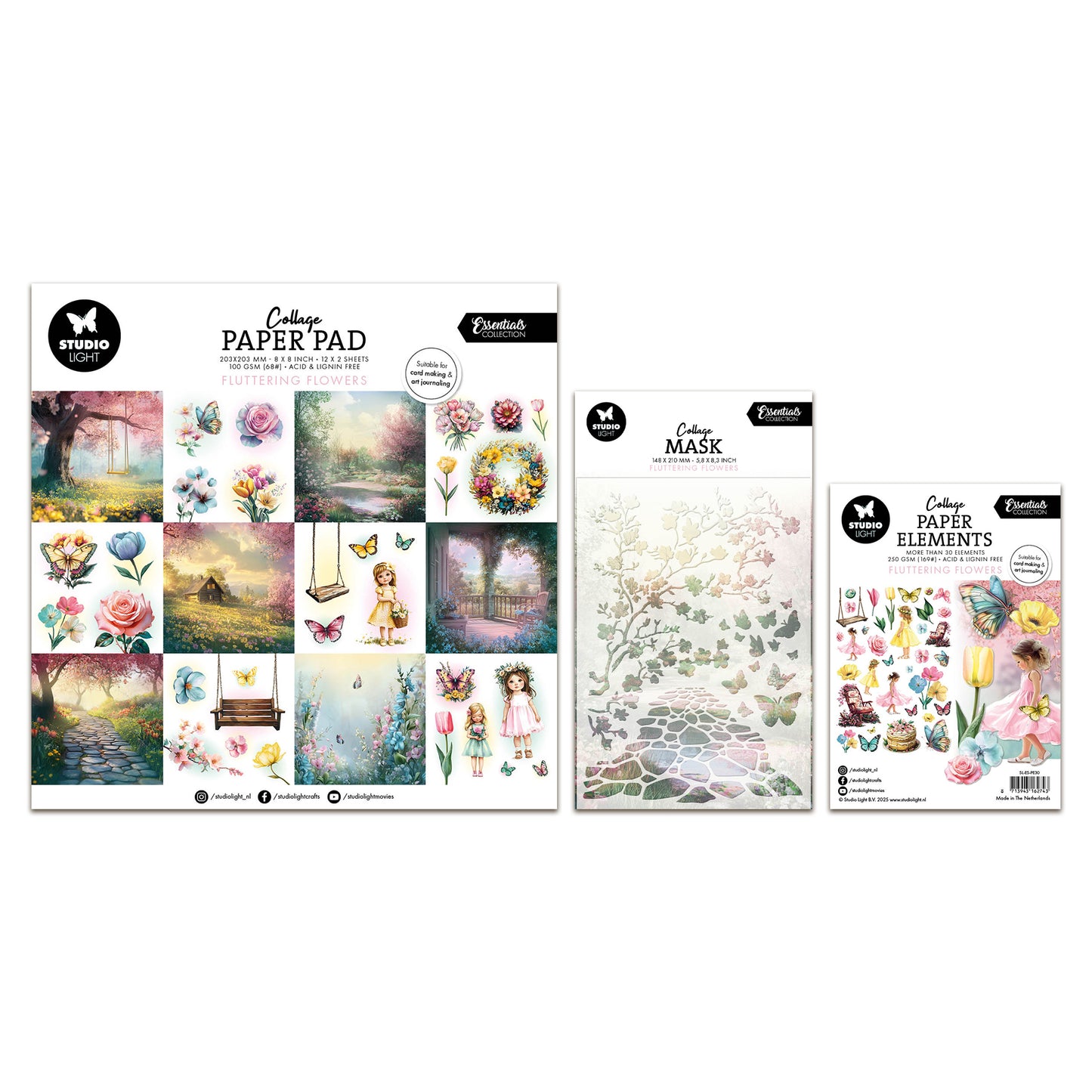 Studio Light Essentials Fluttering Flowers Collage Bundle