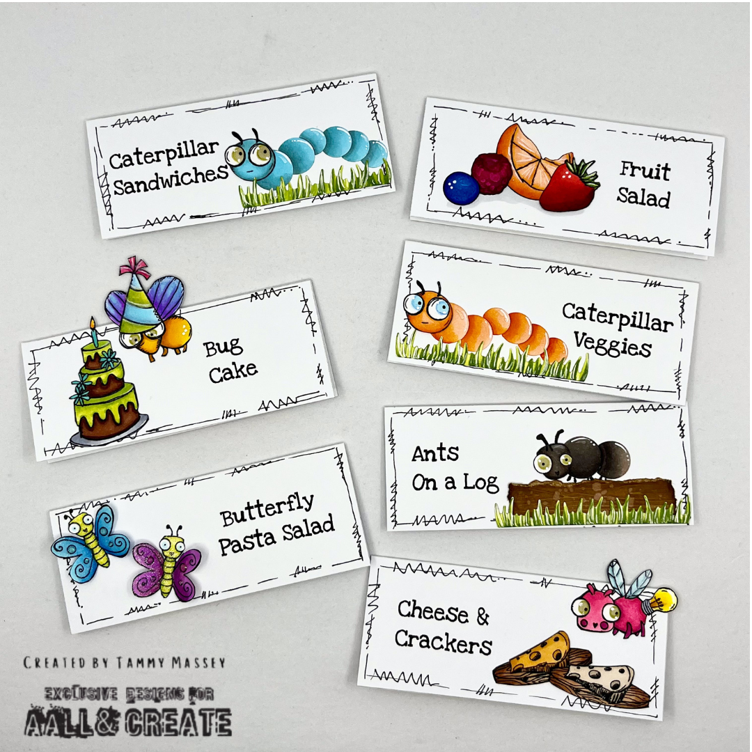 TP-1301 - A7 Stamp Set - Creepy Crawlies
