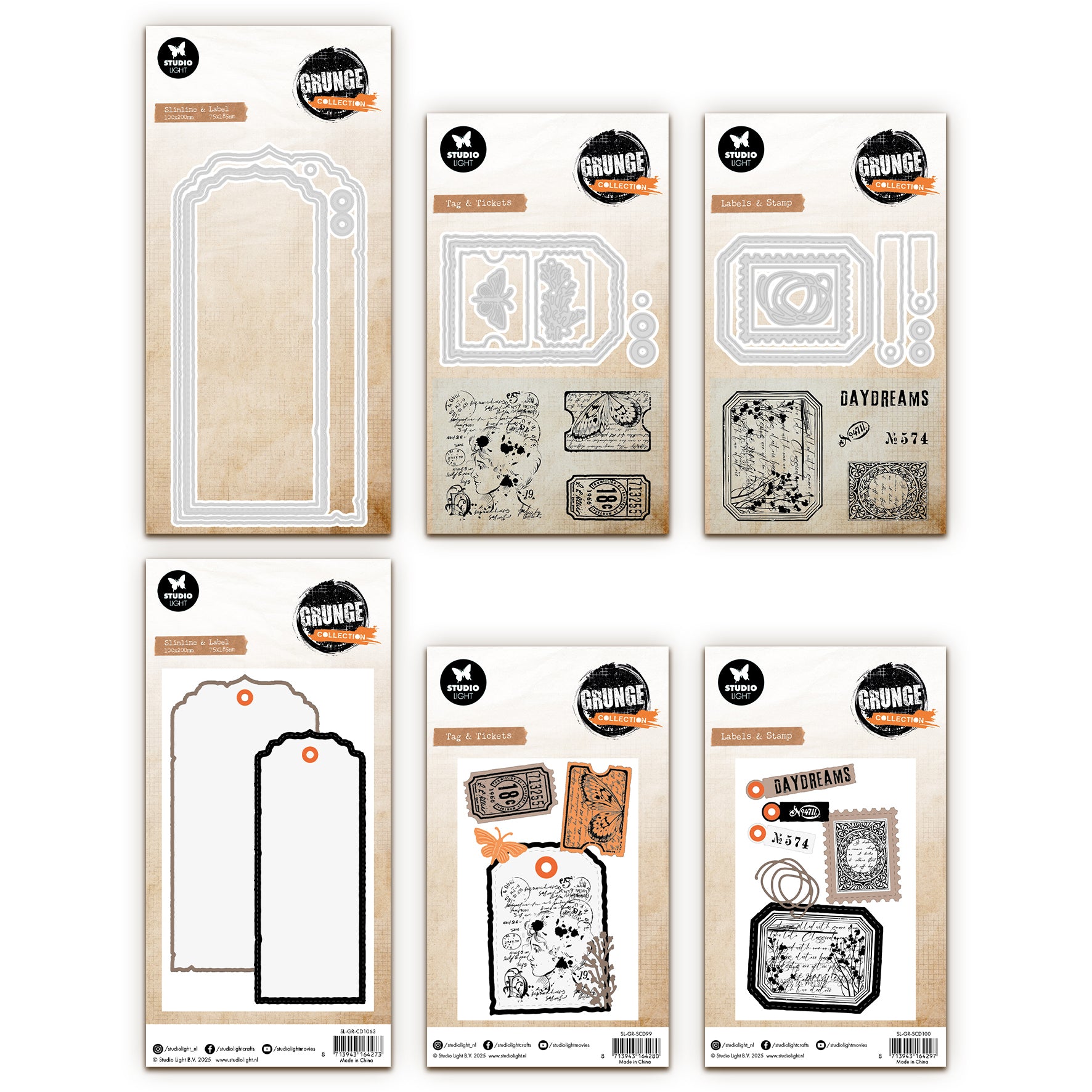 Studio Light Grunge October 2025 Stamp & Die Bundle – AALL & Create