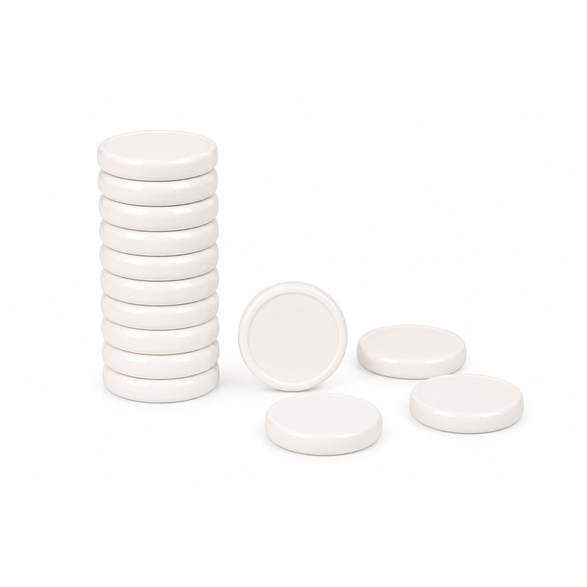 HobbyGros Storage Disc Binding Rings White 28mm (11pcs)