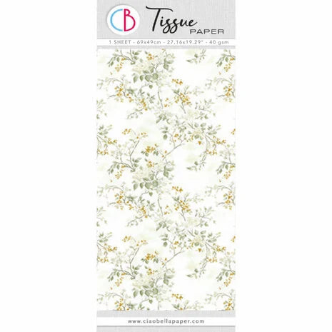 Ciao Bella Tissue Paper 69x49cm Pure Elegance