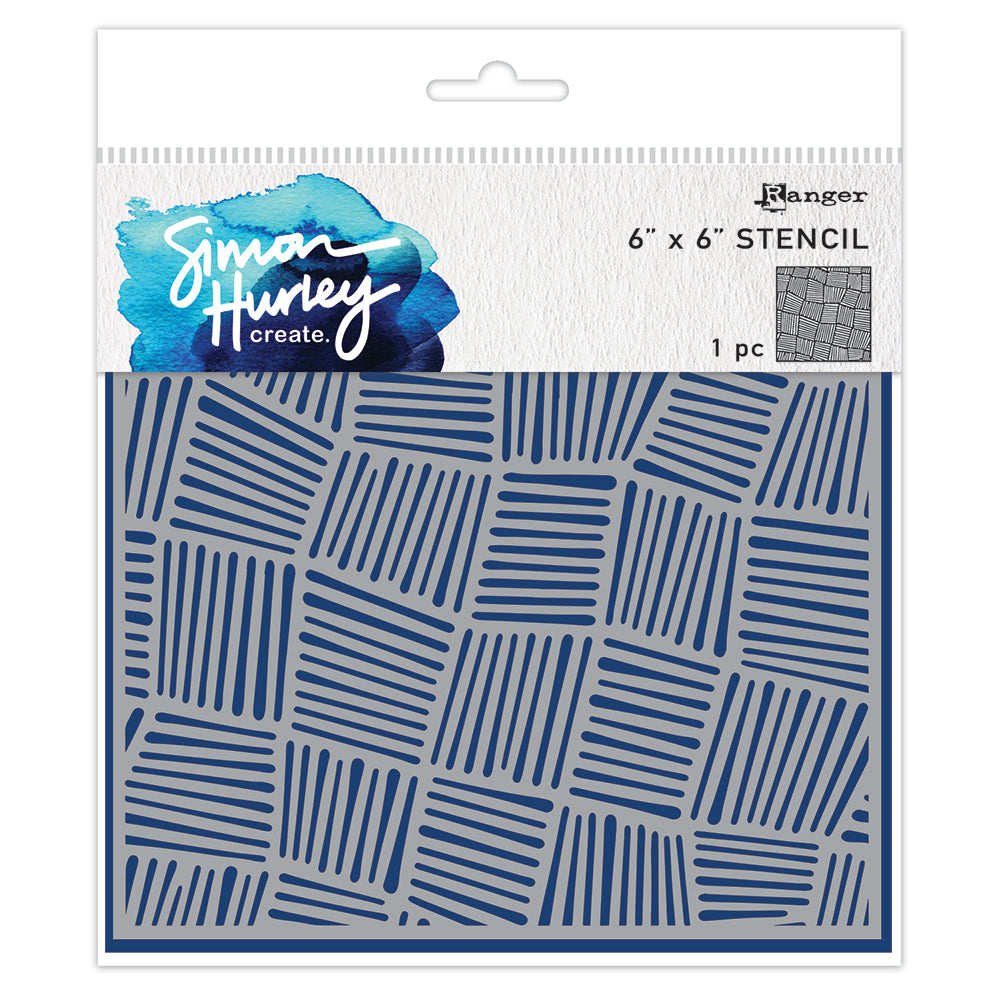 Ranger Simon Hurley create. 6x6" Stencil - Intertwined