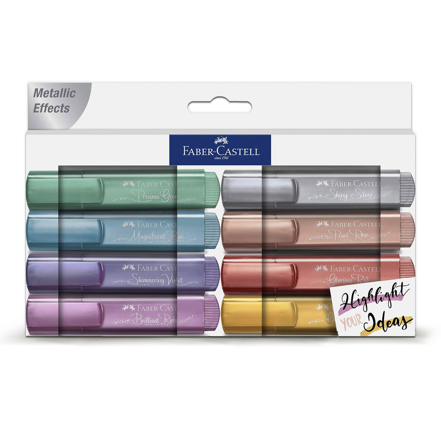 Faber Castell Highlighter FC 46 Metallic (8pcs)